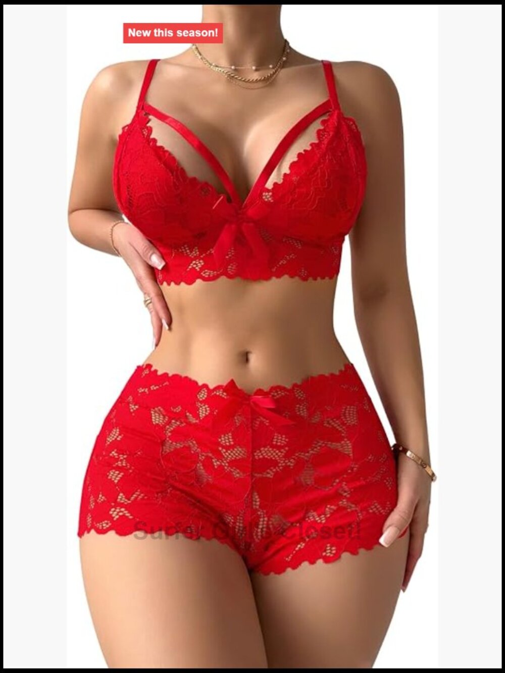 Sexy Lingerie Set 2 Piece Women Outfit Bra Panty Exotic - Picture 1 of 7